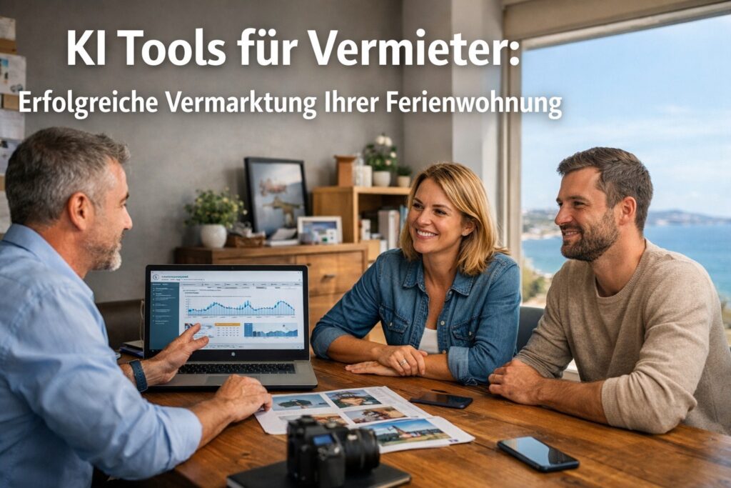 KI-Tools für Vermieter: Erfolgreiche Ferienwohnung Vermarktung. Beratung für optimale Auslastung und Umsatzsteigerung.