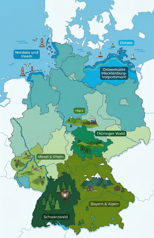 Deutschlandkarte Servicegebiet